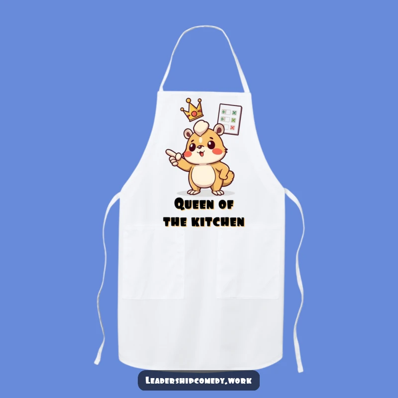 Funny Determined Chart Apron: Cook with Ambitious Flair!