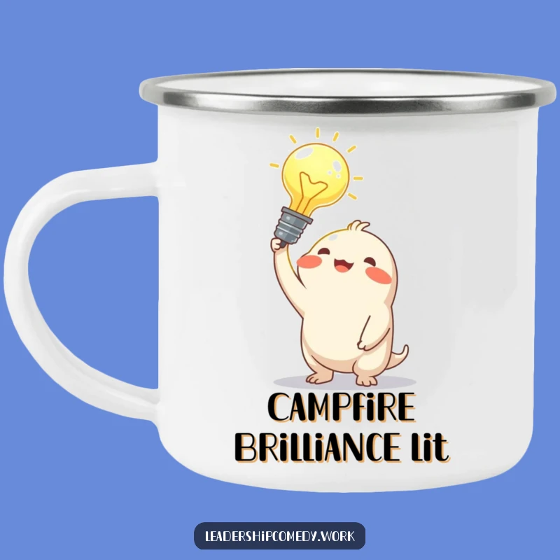 Funny Bright Idea Camping Mug: Fuel Your Adventures with Genius