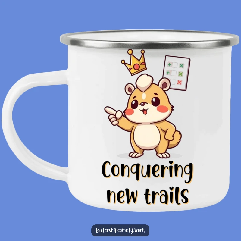 Funny Determined Chart Camping Mug: Adventure Plans for the Trail!