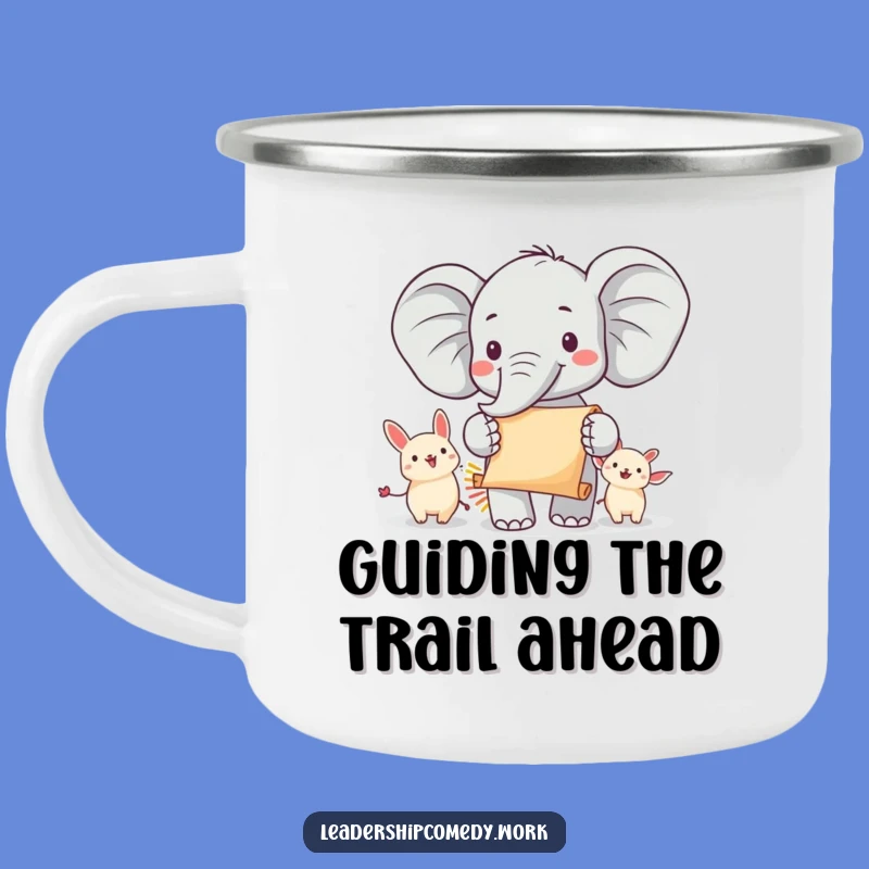 Funny Cheerful Elephant Parade Camping Mug: Outdoor Leadership Adventures, Durable Funny Gift