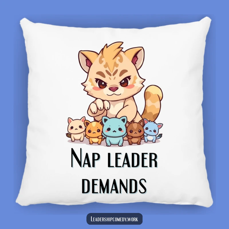 Funny Determined Leader Pillow: Comfort Meets Comical Guidance