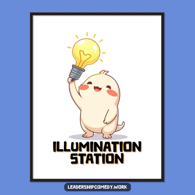 Funny Bright Idea Digital Art: Instant Inspiration for Walls