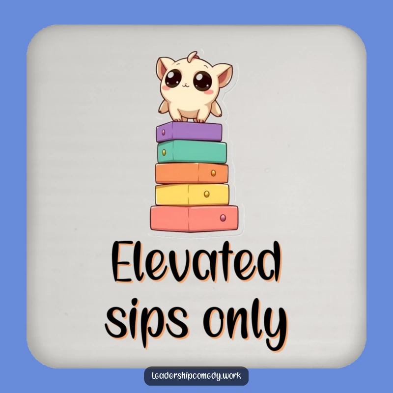 Funny Creature Block Tower Coaster: Protect Surfaces with Comical Flair