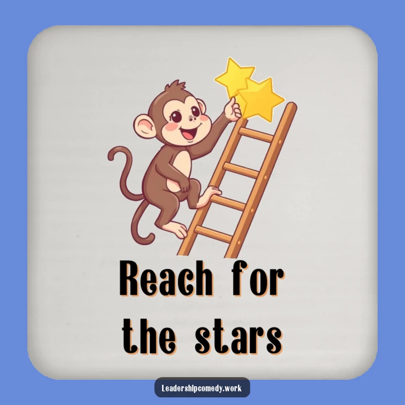 Funny Monkey Star Drink Coaster: Protect Surfaces with Hilarious Charm