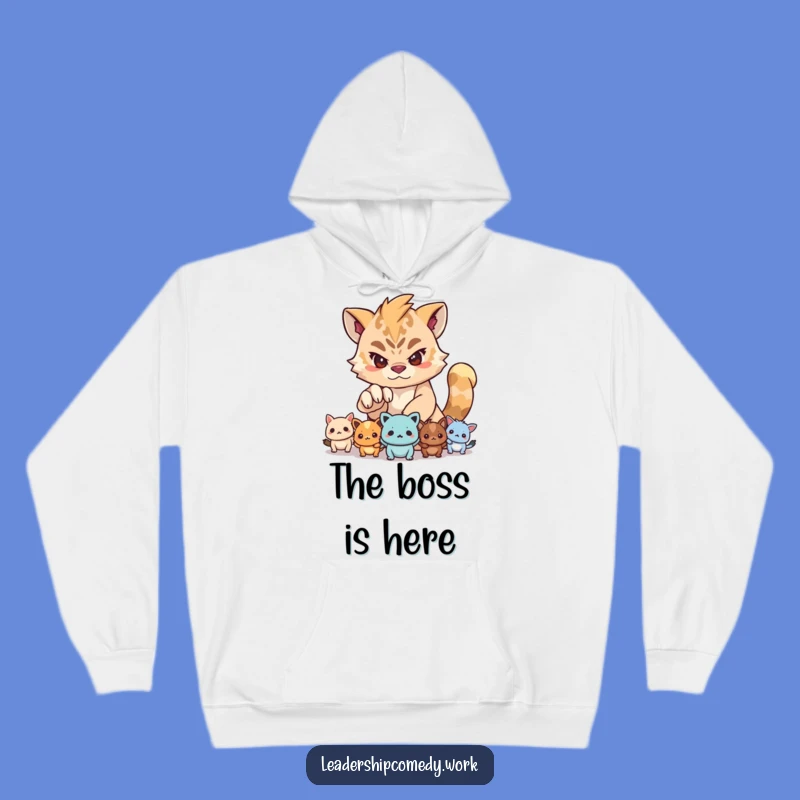 Cozy Funny Determined Leader Hoodie: Stay Warm While You Lead