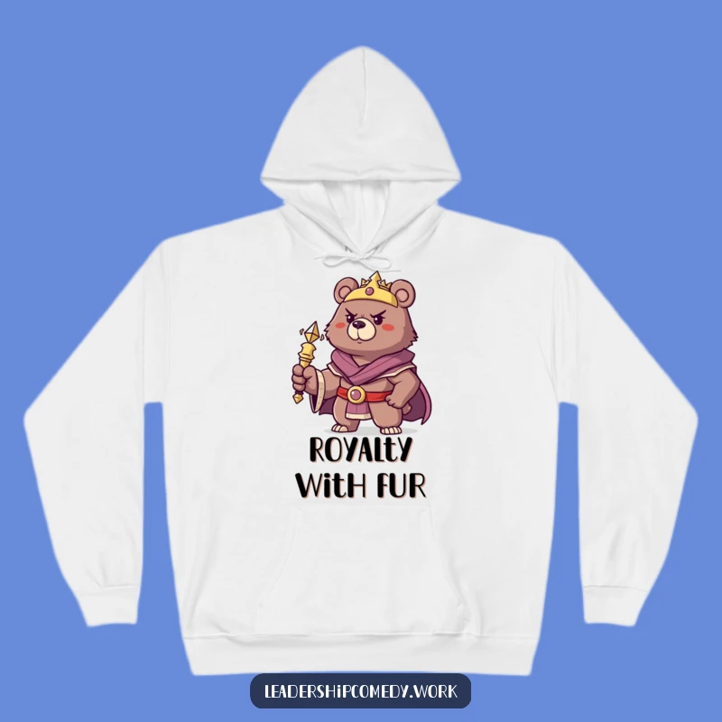 Funny Bear King Hoodie: Stay Cozy and Confident with This Royal Tee