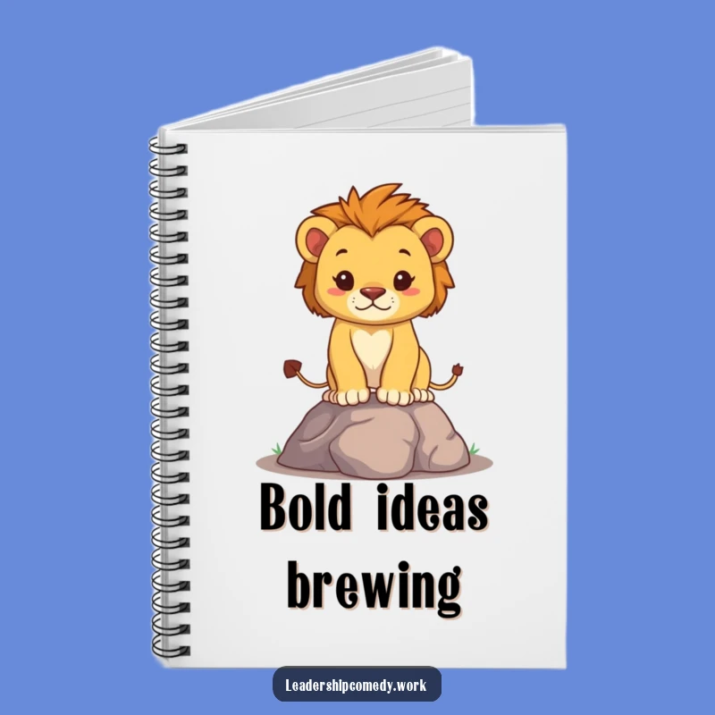 Funny Determined Lion Cub Notebook: Jot Down Your Bold Ideas, Creative Funny Gift