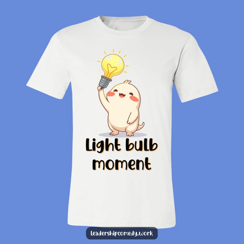 Funny Bright Idea Tee: Wear Your Genius with Joyful Flair